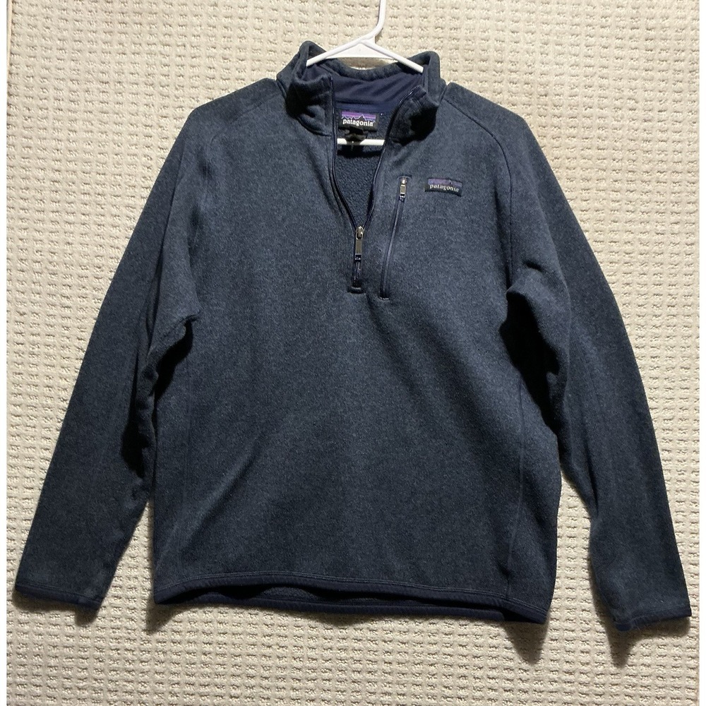 Patagonia Better Sweater 1/4 Zip Men Blue M 25522FA15